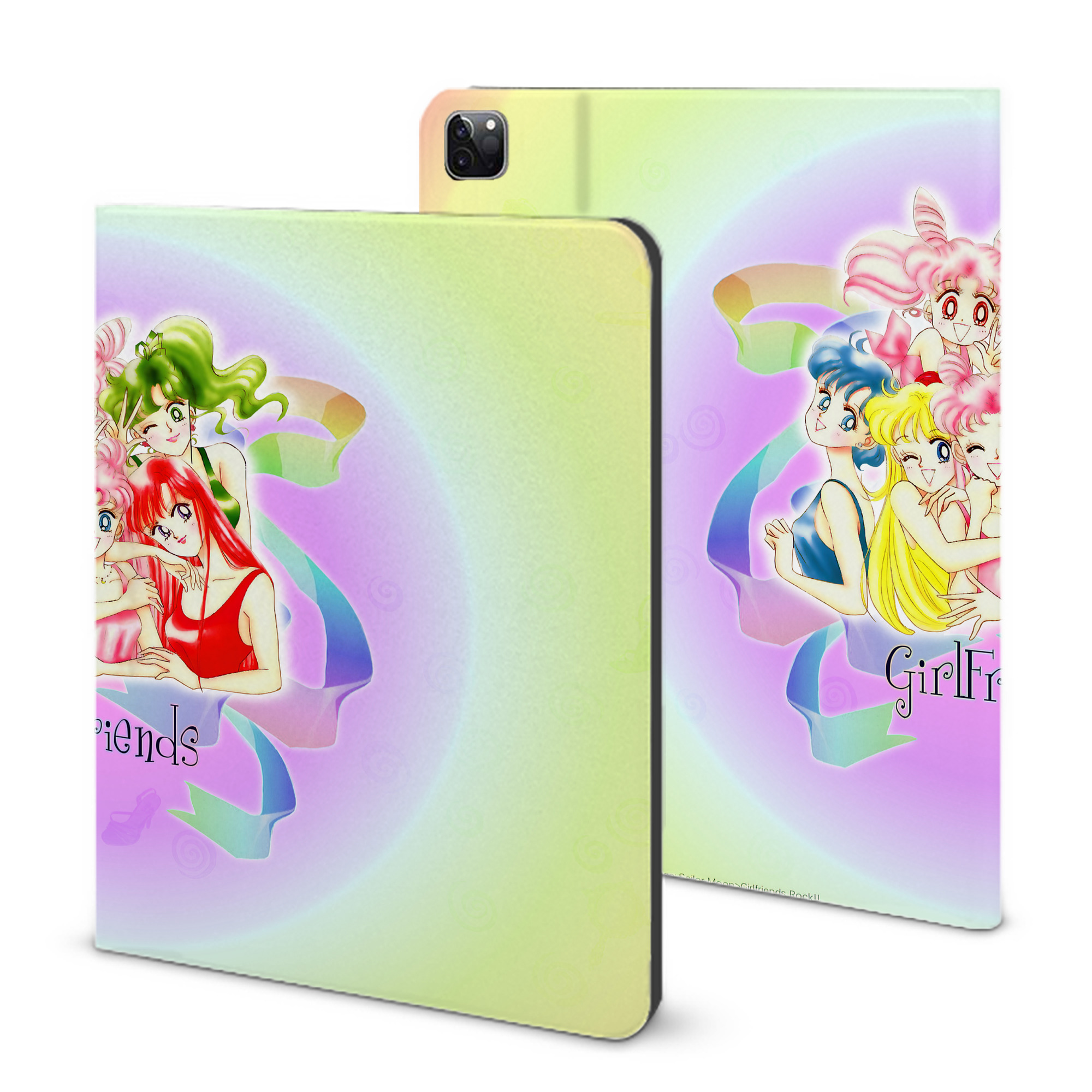 （画像用） 美少女戦士セーラームーン Sailor Moon IPad ケース ブック型 PUレザー TPU 耐衝撃 軽量 薄型 ペン収納なし 全面保護 IPad 各モデル対応